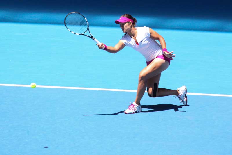 組圖：李娜亮相2014澳網 首場迎戰克羅地亞小將