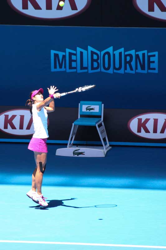 組圖：李娜亮相2014澳網 首場迎戰克羅地亞小將