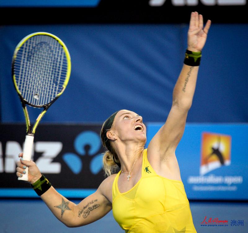 庫茲涅佐娃帶傷出戰女單首輪 （攝影 李一鳴）