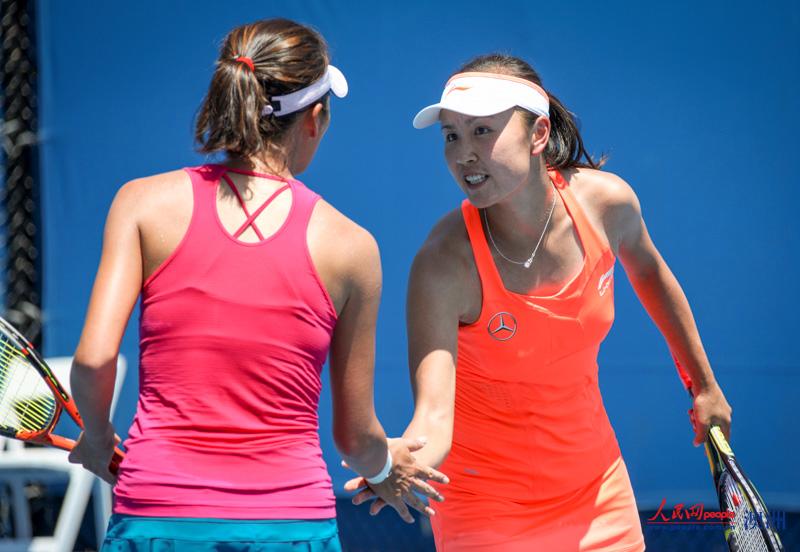 澳網女雙首輪 彭帥謝淑薇攜手晉級
