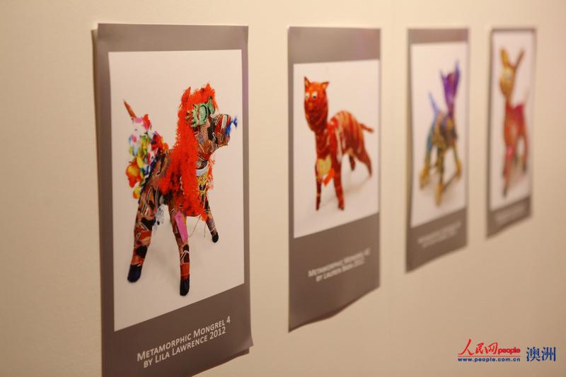 展會現場獨具匠心的生肖作品（攝影 馬小龍）