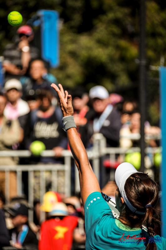 高清：澳網決戰前李娜進行訓練 卡洛斯悉心指導