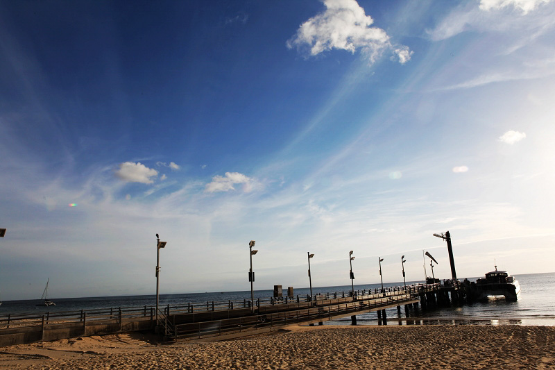 作為世界第三大沙島，海豚島是無容置疑的避世天堂。（攝影 馬小龍）