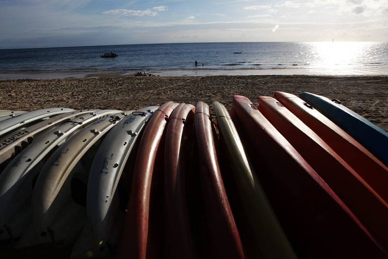 作為世界第三大沙島，海豚島是無容置疑的避世天堂。（攝影 馬小龍）