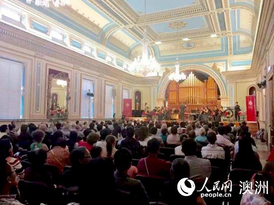 在霍巴特市舉辦的新春音樂會現場