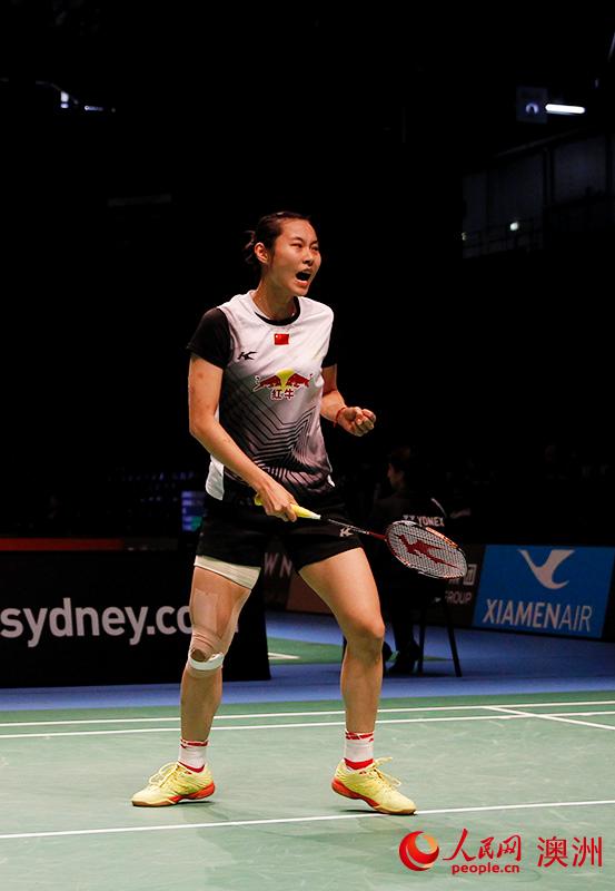 王儀涵晉級澳羽公開賽16強（攝影 徐巖冰）