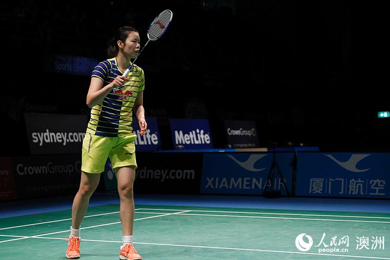 孫瑜戰勝李雪芮殺入決賽（攝影 賀吉）