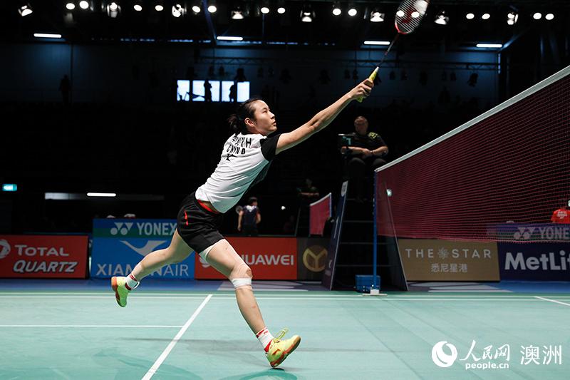 王儀涵狀態不佳遭橫掃出局（攝影 徐巖冰）