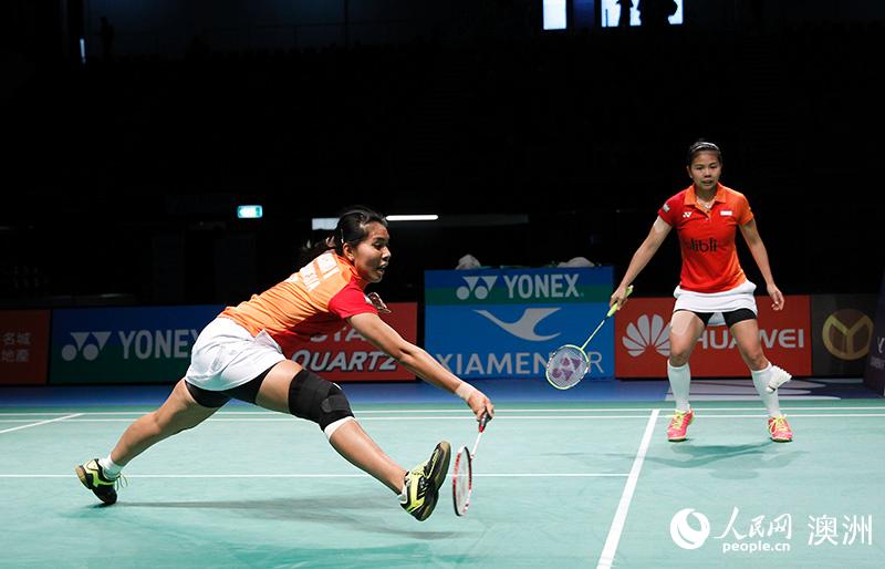 包宜鑫／陳清晨斬獲澳羽公開賽女雙冠軍（攝影 徐巖冰）