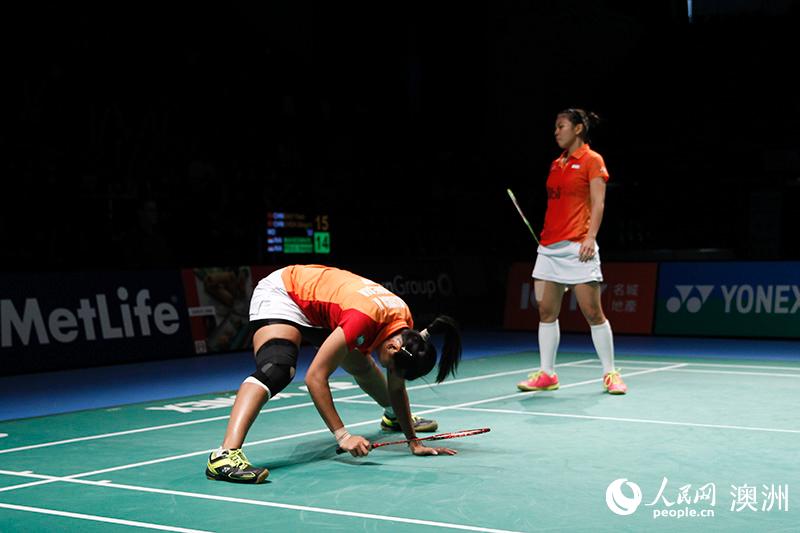 包宜鑫／陳清晨斬獲澳羽公開賽女雙冠軍（攝影 徐巖冰）