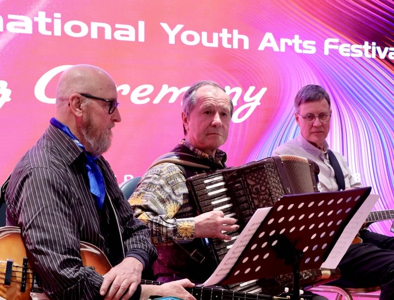 澳大利亞藝術家在開幕式現場表演（攝影 楊星月）